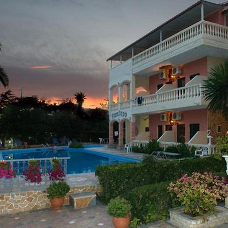Flamingo Apartments Moraitika Corfu ภายนอก รูปภาพ