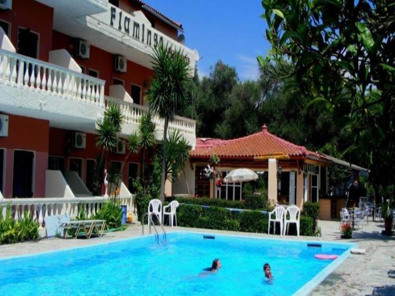 Flamingo Apartments Moraitika Corfu ภายนอก รูปภาพ