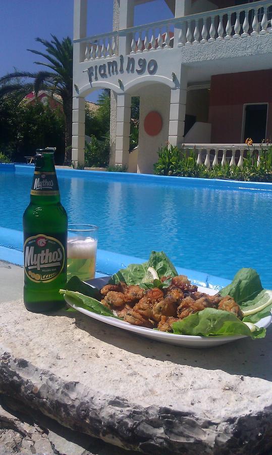 Flamingo Apartments Moraitika Corfu ภายนอก รูปภาพ