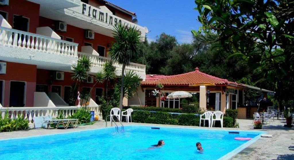 Flamingo Apartments Moraitika Corfu ภายนอก รูปภาพ